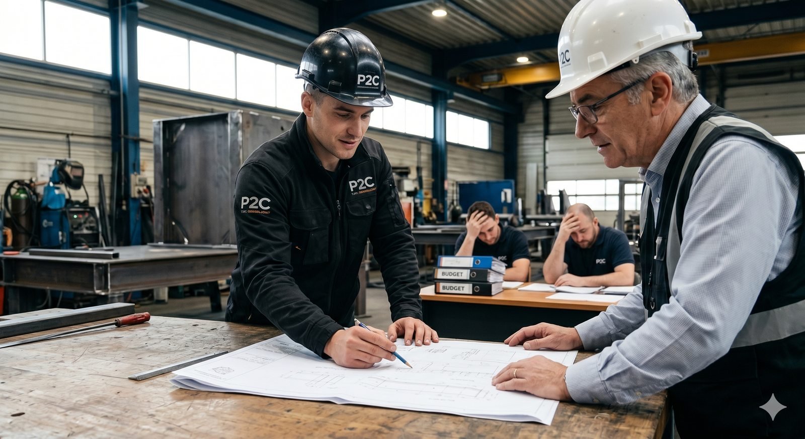 Revue de plans en atelier